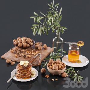 现代糕点食物3d模型「免费下载」