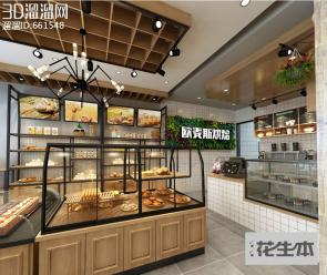 现代面包店3d模型「免费下载」