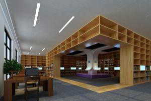 现代图书馆3d模型「免费下载」