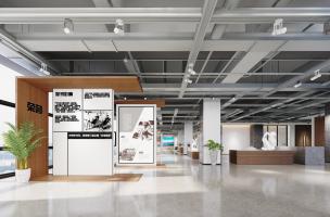 现代报刊企业文化展厅3d模型下载