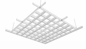 北欧格栅天花吊顶su模型「免费下载」